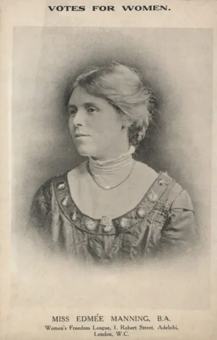 Framed Print : Miss. Edme e Manning Suffragette Framed Print : Miss. Edme e Manning Suffragette