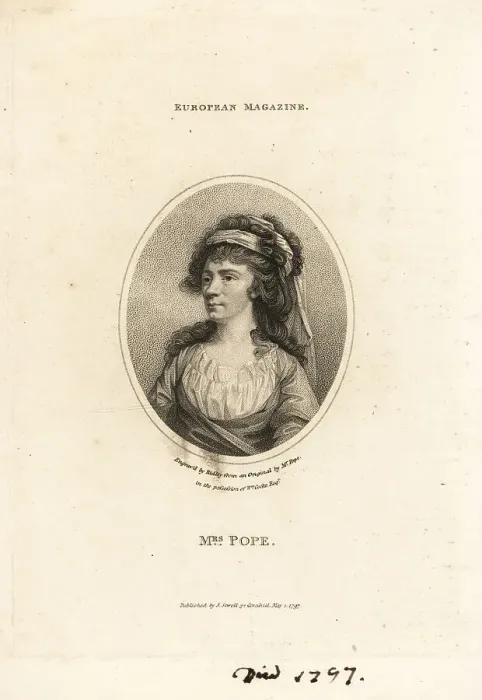 Framed Print : Miss Elizabeth Pope, English actress and beauty Framed Print : Miss Elizabeth Pope, English actress and beauty
