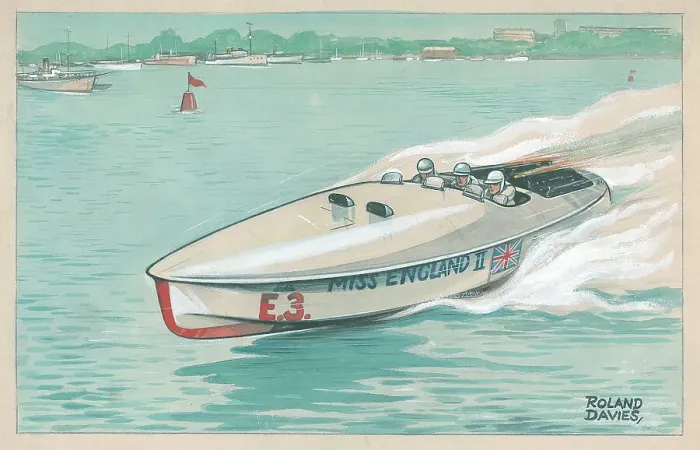 Framed Print : Miss England II powerboat, 1930s Framed Print : Miss England II powerboat, 1930s