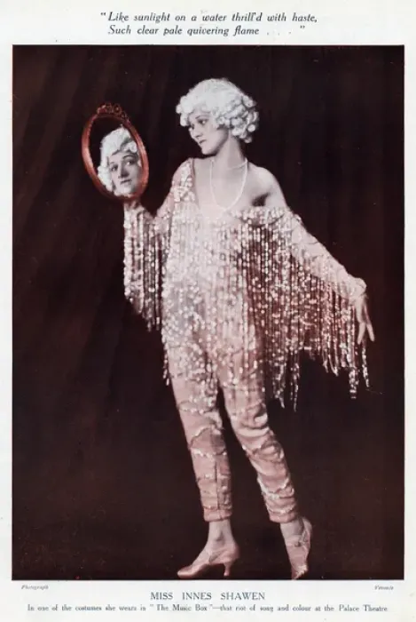 Framed Print : Miss Innis Shawen by Madame Yevonde Framed Print : Miss Innis Shawen by Madame Yevonde