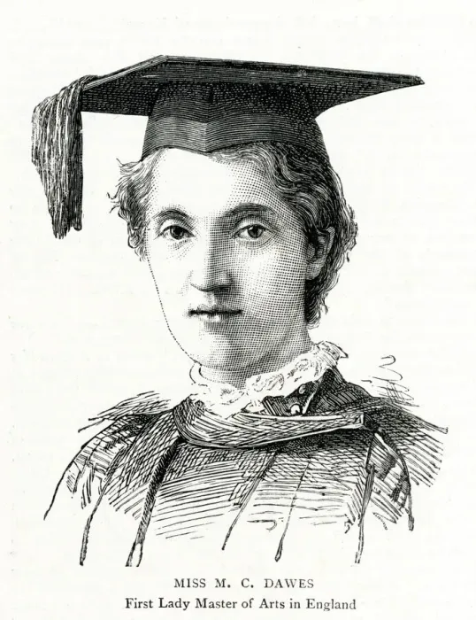 Framed Print : Miss M C Dawes, Master of Arts, August 1884 Framed Print : Miss M C Dawes, Master of Arts, August 1884