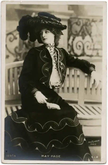 Framed Print : Miss May Page, French Theatre Actress and Opera Singer Framed Print : Miss May Page, French Theatre Actress and Opera Singer