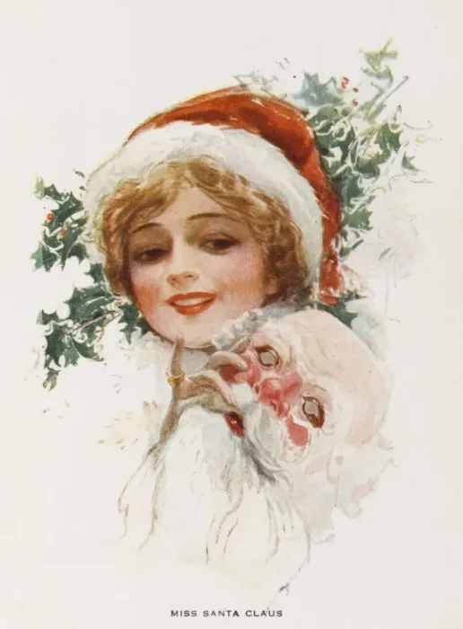 Framed Print : Miss Santa Claus / 1911 Framed Print : Miss Santa Claus / 1911