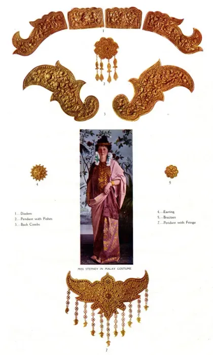 Framed Print : Miss Stepney in Malay Costume Framed Print : Miss Stepney in Malay Costume