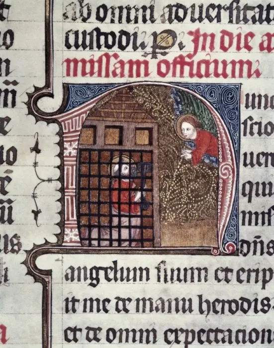 Framed Print : Missal of Sant Cugat del Vall鳮Miniature painting Framed Print : Missal of Sant Cugat del Vall鳮Miniature painting