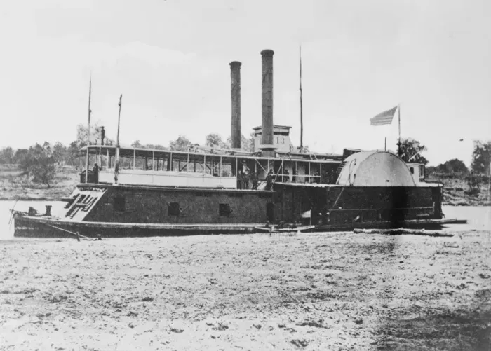 Framed Print : Mississippi River fleet - US gunboat Fort Hindman Framed Print : Mississippi River fleet - US gunboat Fort Hindman