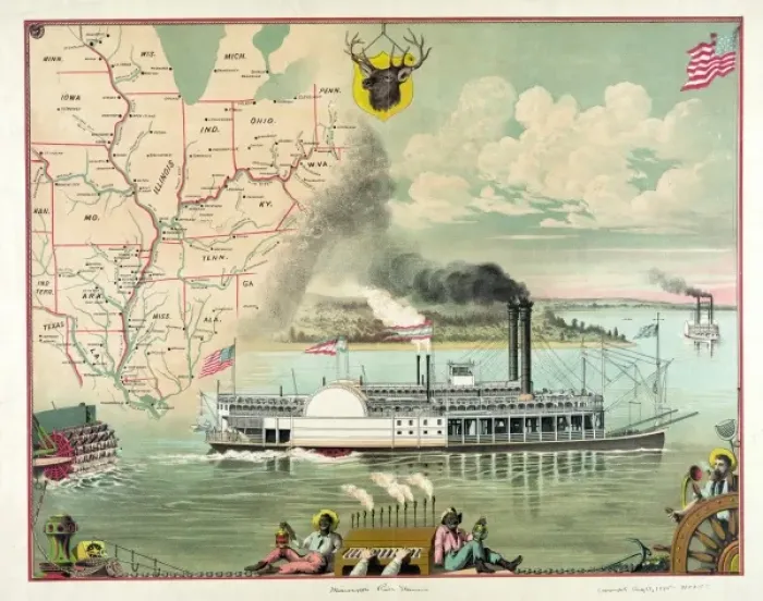 Framed Print : Mississippi River steamer Framed Print : Mississippi River steamer