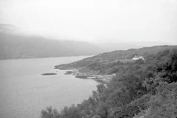Framed Print : Misty hills over a mountain loch Framed Print : Misty hills over a mountain loch