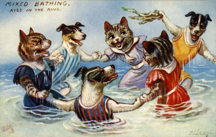 Framed Print : Mixed bathing Framed Print : Mixed bathing