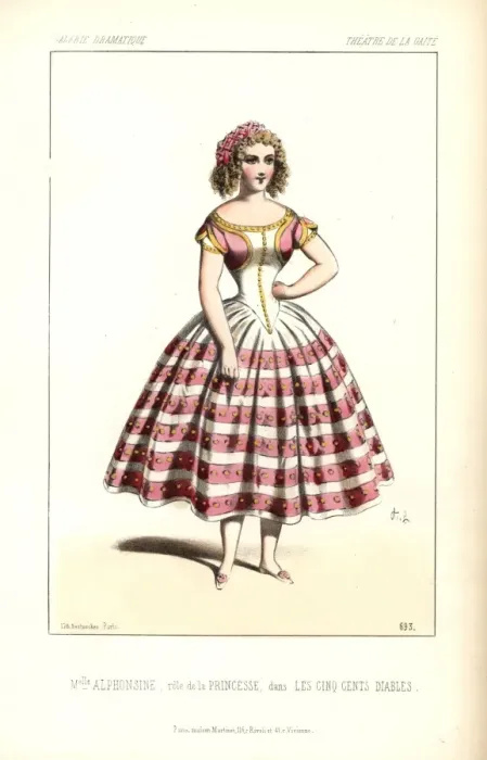 Framed Print : Mlle Alphonsine as the Princess Castorine in Framed Print : Mlle Alphonsine as the Princess Castorine in