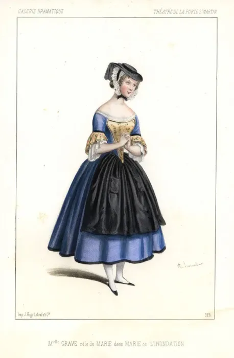 Framed Print : Mlle. Angelina Grave as Marie in Marie ou l Inondation Framed Print : Mlle. Angelina Grave as Marie in Marie ou l Inondation