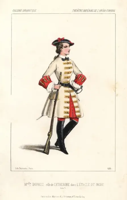 Framed Print : Mlle Caroline Duprez as Catherine in L Etoile Framed Print : Mlle Caroline Duprez as Catherine in L Etoile