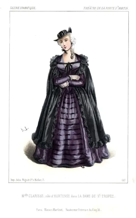 Framed Print : Mlle. Clarisse as Hortense in La Dame de St. Tropez, 1844 Framed Print : Mlle. Clarisse as Hortense in La Dame de St. Tropez, 1844