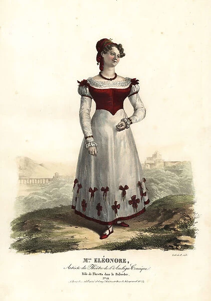 Mlle. Eleonore as Floretta in Le Belvedere