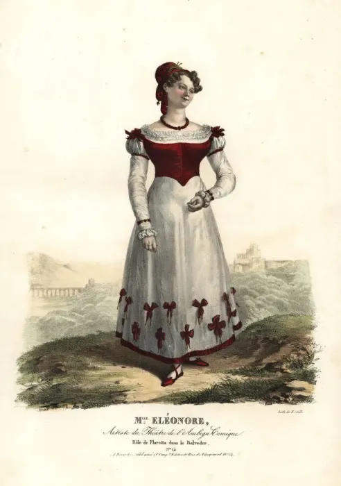 Framed Print : Mlle. Eleonore as Floretta in Le Belvedere Framed Print : Mlle. Eleonore as Floretta in Le Belvedere