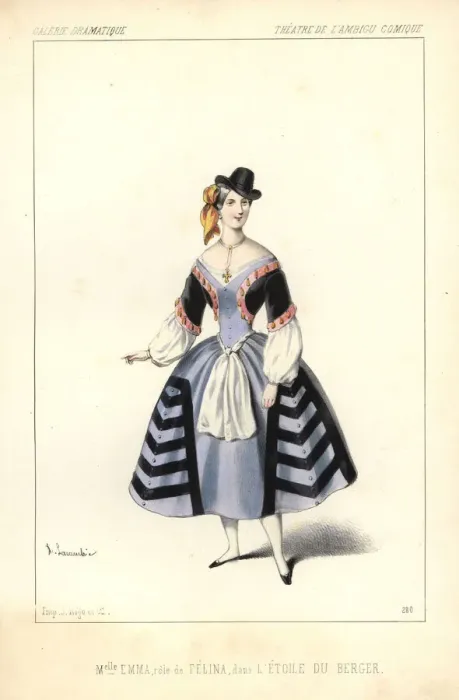 Framed Print : Mlle. Emma as Felina in L Etoile du Berger Framed Print : Mlle. Emma as Felina in L Etoile du Berger