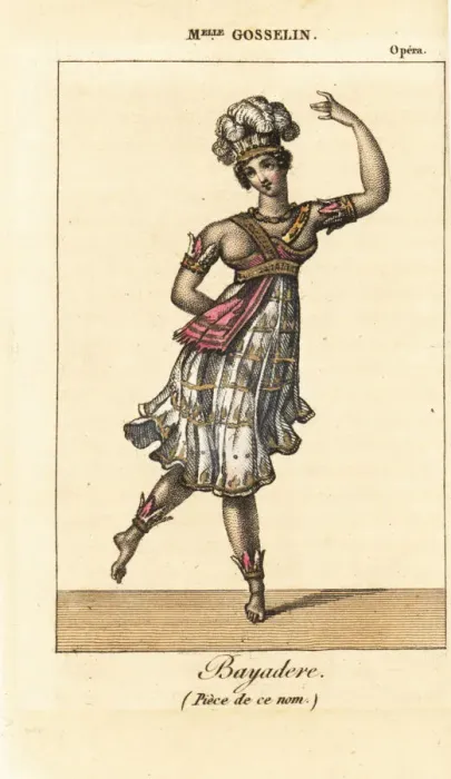 Framed Print : Mlle. Genevieve-Adelaide Gosselin as Bayadere