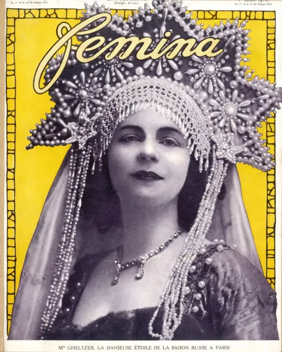 Framed Print : Mlle Gheltzer, the star dancer of the Russian season in Pari Framed Print : Mlle Gheltzer, the star dancer of the Russian season in Pari