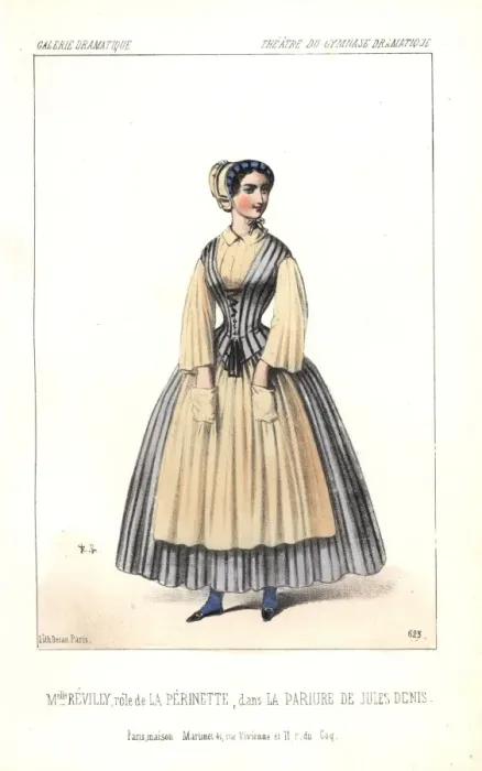 Framed Print : Mlle Hermance Revilly as La Perinette in La Framed Print : Mlle Hermance Revilly as La Perinette in La