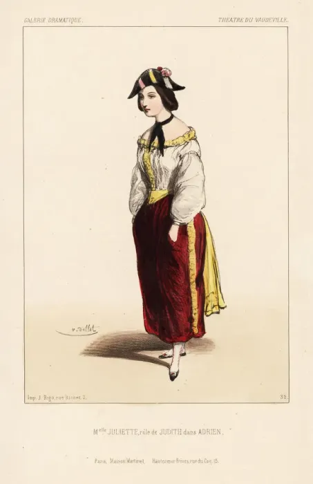 Framed Print : Mlle. Juliette as Judith in Adrien by Chapelle Framed Print : Mlle. Juliette as Judith in Adrien by Chapelle