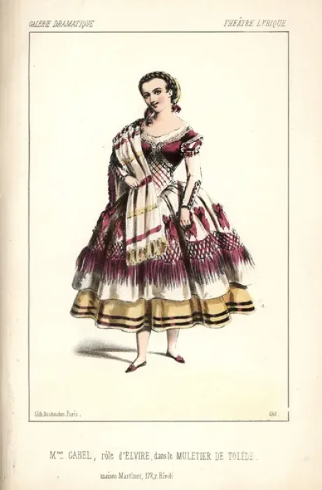 Framed Print : Mlle Marie Cabel as Elvire in Adolphe Adam s Framed Print : Mlle Marie Cabel as Elvire in Adolphe Adam s