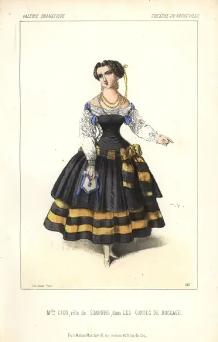 Framed Print : Mlle Marie Cico as Simonne in Les Contes de Framed Print : Mlle Marie Cico as Simonne in Les Contes de