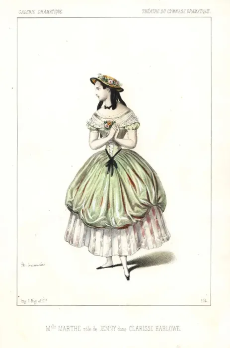 Framed Print : Mlle. Marthe Letessier as Jenny in Clarisse Harlowe, 1846 Framed Print : Mlle. Marthe Letessier as Jenny in Clarisse Harlowe, 1846