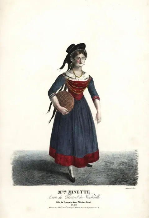 Framed Print : Mlle Minette as Francoise in Nicolas Remi, 1823 Framed Print : Mlle Minette as Francoise in Nicolas Remi, 1823