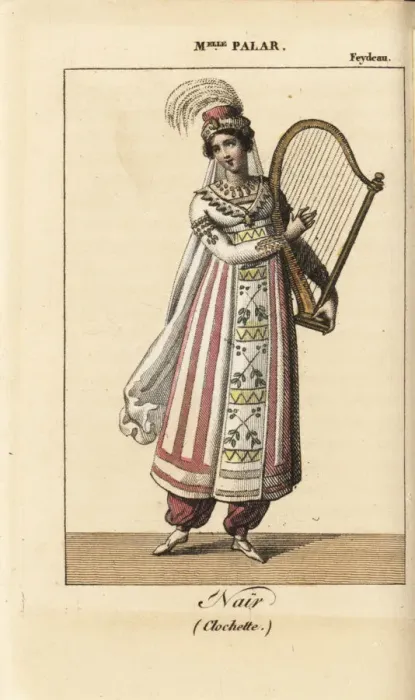 Framed Print : Mlle Palar as Nair in the opera La Clochette