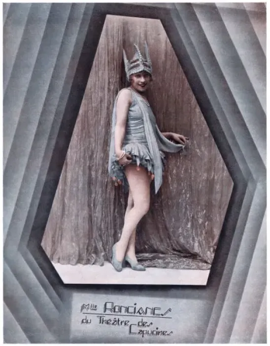 Framed Print : Mlle Roncianes from the Theatre du Capuchines, Paris, 1927 Framed Print : Mlle Roncianes from the Theatre du Capuchines, Paris, 1927