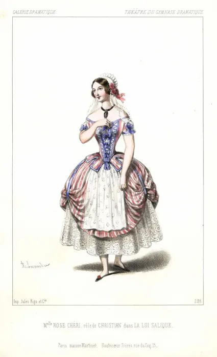 Framed Print : Mlle. Rose Cheri as Christian in La Loi Salique, 1845 Framed Print : Mlle. Rose Cheri as Christian in La Loi Salique, 1845
