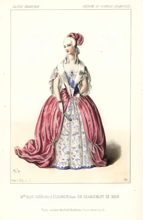 Framed Print : Mlle. Rose Cheri as Elisabeth in Un Changement de Main, 1845 Framed Print : Mlle. Rose Cheri as Elisabeth in Un Changement de Main, 1845