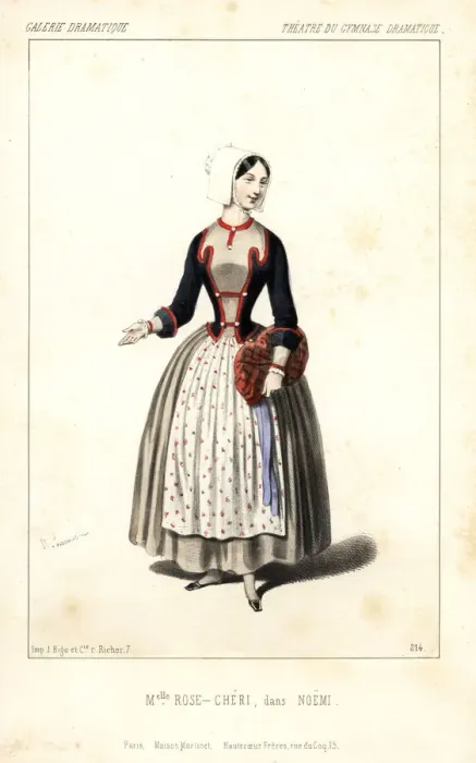 Framed Print : Mlle. Rose-Cheri in Noemi, Theatre du Gymnase Framed Print : Mlle. Rose-Cheri in Noemi, Theatre du Gymnase