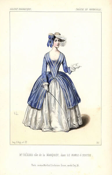 Mme. Gabrielle Thenard as la Marquise in Le