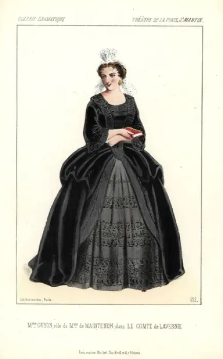 Framed Print : Mme Guyon as Mme de Maintenon in the play Le Framed Print : Mme Guyon as Mme de Maintenon in the play Le