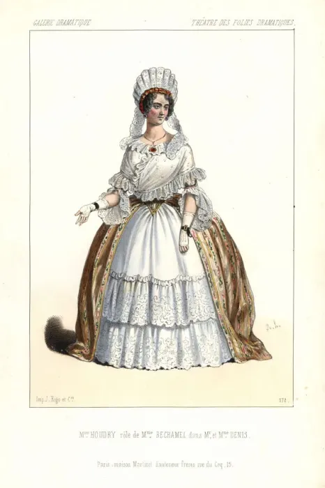 Framed Print : Mme. Houdry as Madame Bechamel in Mr and Mrs Denis, 1845 Framed Print : Mme. Houdry as Madame Bechamel in Mr and Mrs Denis, 1845