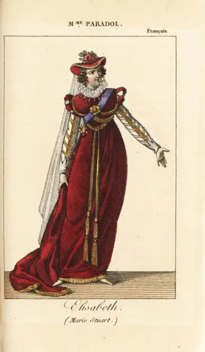 Framed Print : Mme. Lucinde Paradol as Elisabeth in Mary