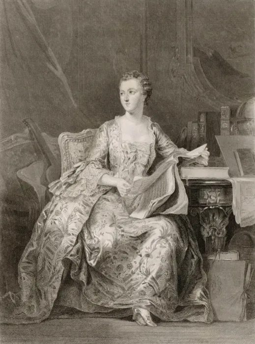 Framed Print : Mme De Pompadour / Latour Framed Print : Mme De Pompadour / Latour