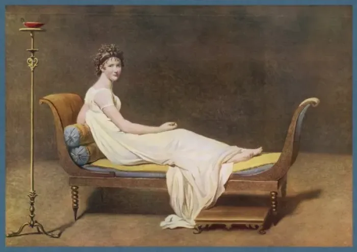 Framed Print : Mme Recamier / J-L David Framed Print : Mme Recamier / J-L David