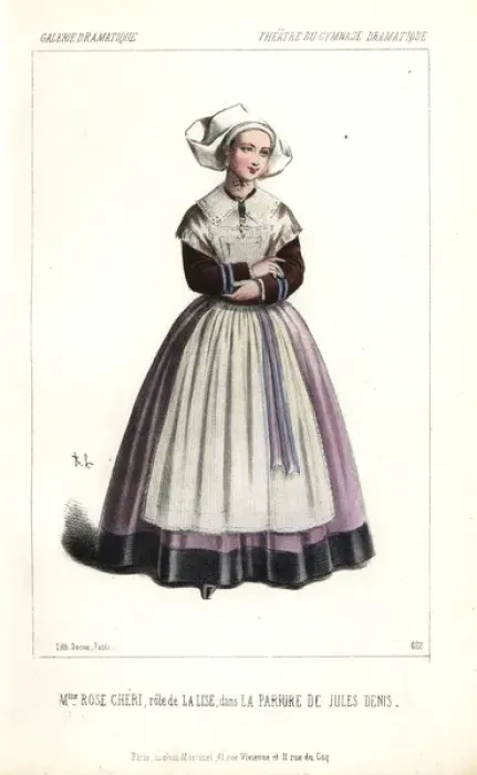 Framed Print : Mme Rose Cheri in the role of La Lise in La Framed Print : Mme Rose Cheri in the role of La Lise in La