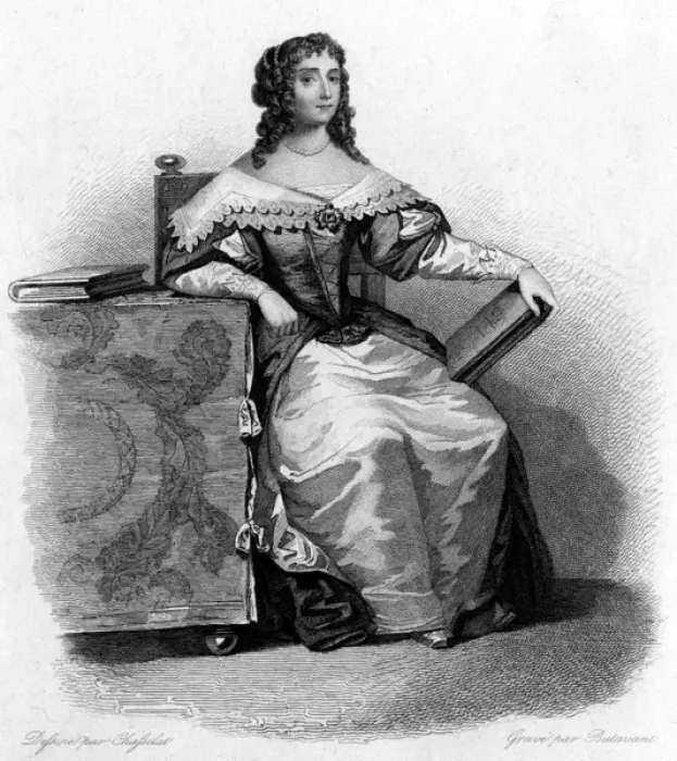 Framed Print : Mme De Scudery / Chasselat Framed Print : Mme De Scudery / Chasselat