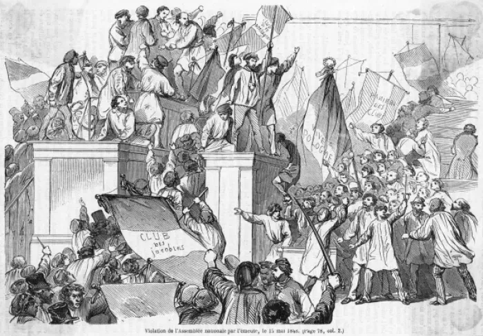 Framed Print : Mob in the Assemblee Framed Print : Mob in the Assemblee