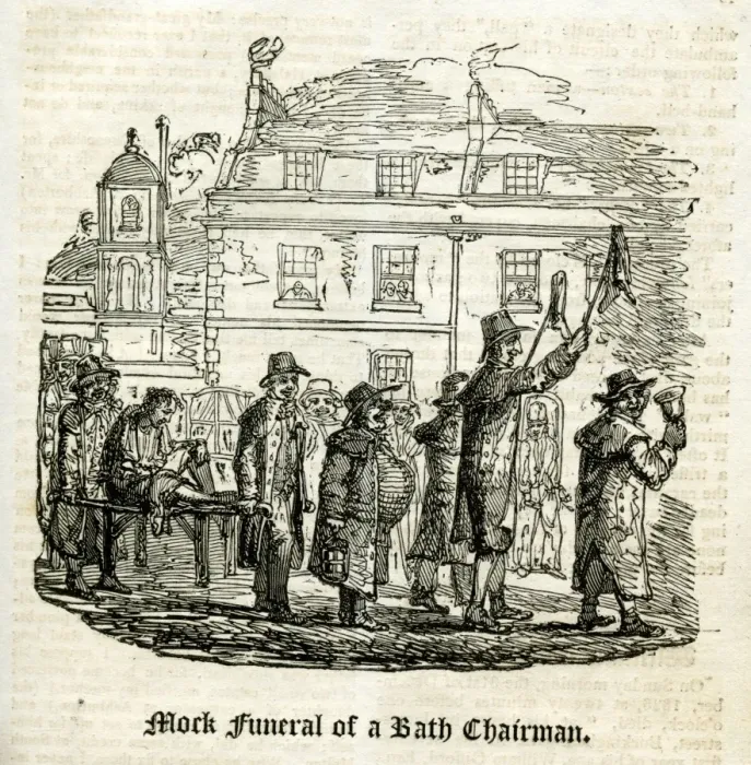 Framed Print : Mock Funeral of a Bath Chairman Framed Print : Mock Funeral of a Bath Chairman