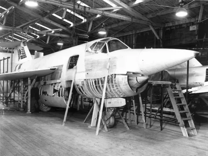 Framed Print : Mockup of the Saunders-Row SR177 at Cowes