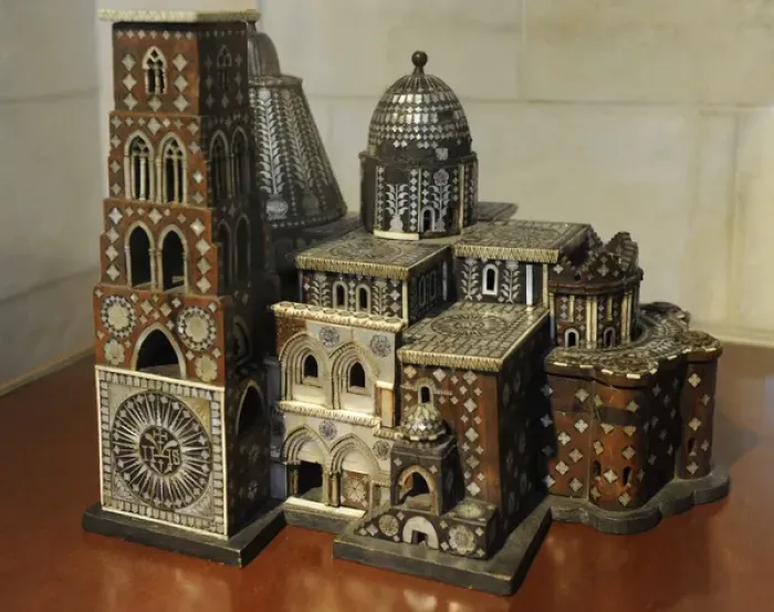 Framed Print : Model of the Chruch of the Holy Sepulcher. 17th-18th century Framed Print : Model of the Chruch of the Holy Sepulcher. 17th-18th century