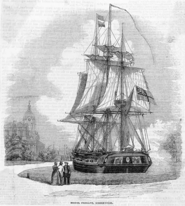 Framed Print : Model Frigate Framed Print : Model Frigate