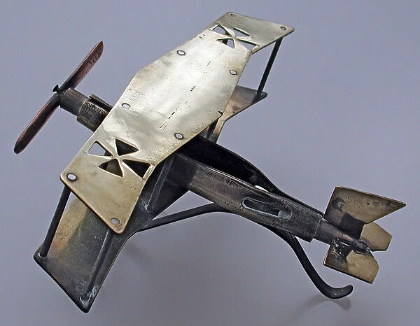 Model of German biplane, WW1