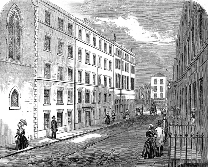 Framed Print : Model Lodging House, St. Giless, London, 1847 Framed Print : Model Lodging House, St. Giless, London, 1847