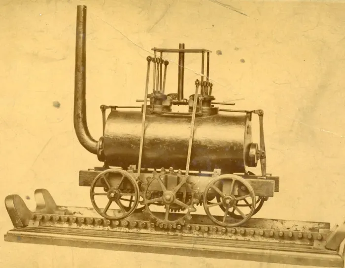 Framed Print : Model of Matthew Murrays steam locomotive Framed Print : Model of Matthew Murrays steam locomotive