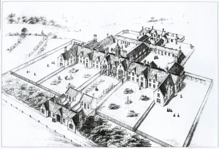 Framed Print : Model poorhouse for town parishes in Scotland Framed Print : Model poorhouse for town parishes in Scotland